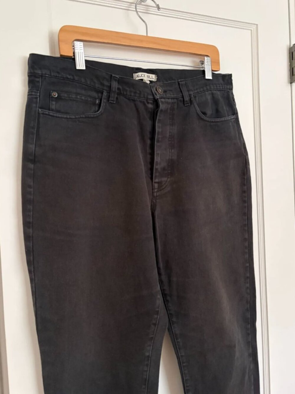 Alex Mill Straight leg Jean in Washed Black - Picture 4 of 5